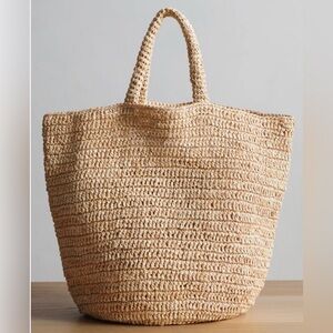 NEW Jenni Kayne Woven Raffia Tote Bag - Natural